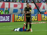 Brazílsky futbalista Maranhao si pri finte zlomil ruku